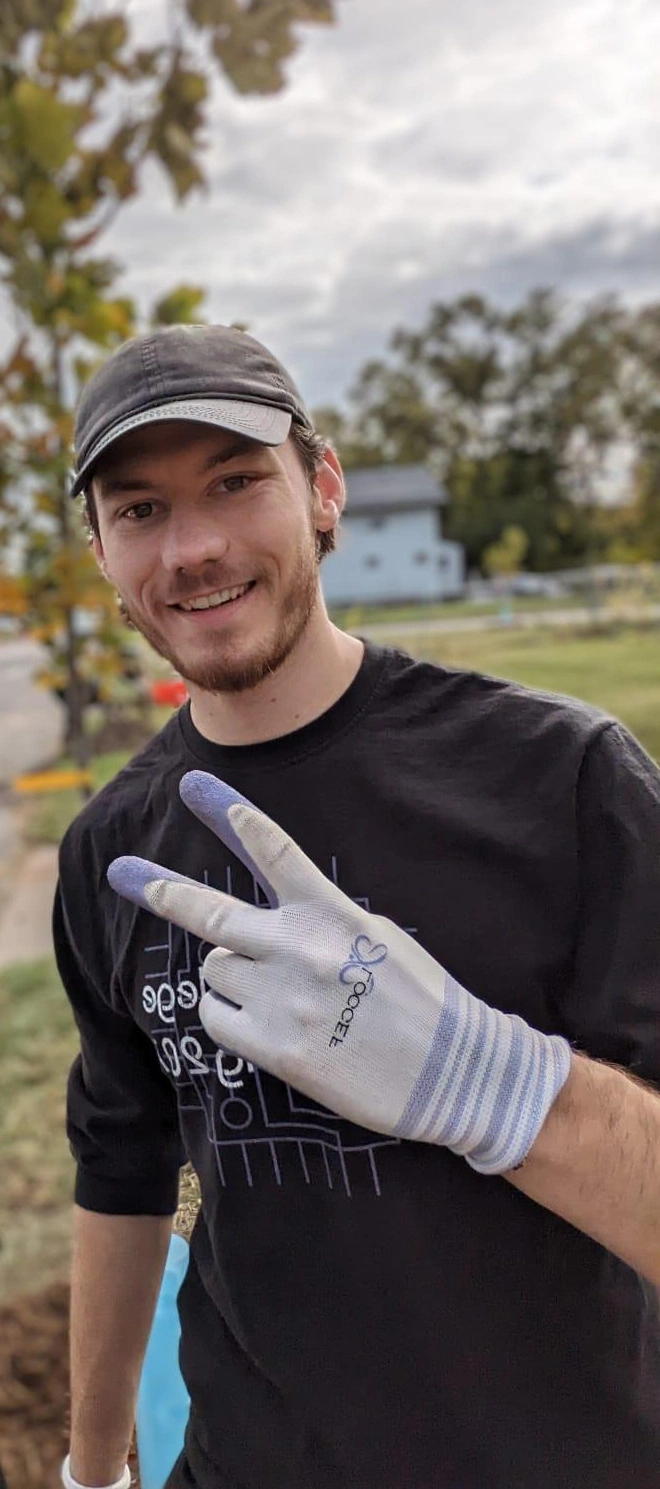 Alex Bucher at the Greening of Detroit event